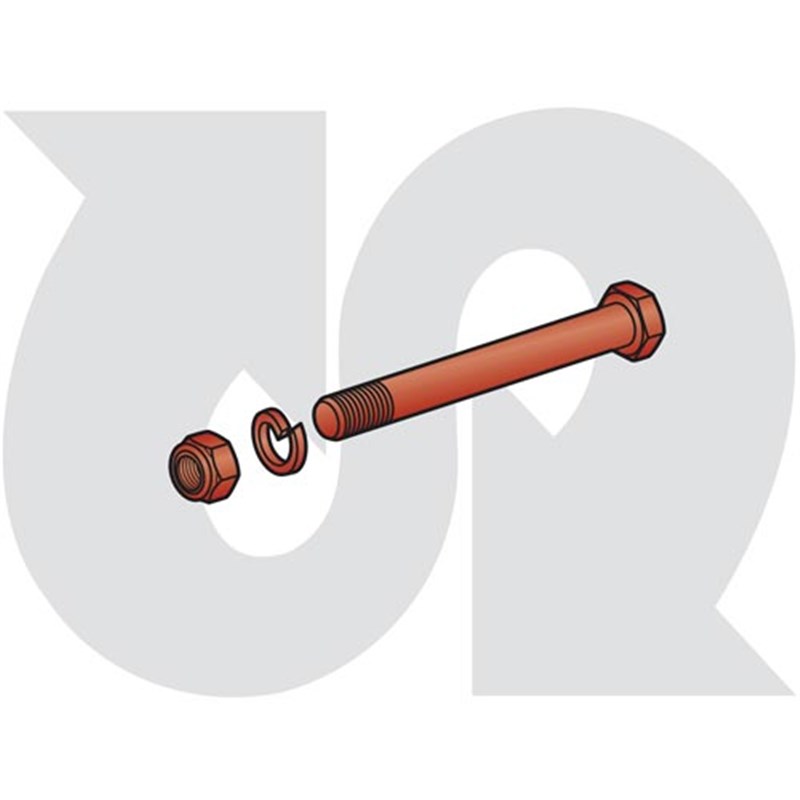 M14 x 95mm Bolt, Lock Nut & Spring Washer