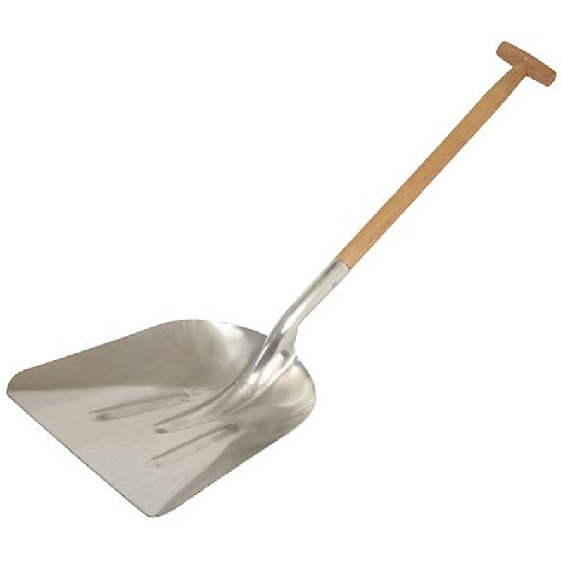 Alloy Deep Pan Round Back Shovel (T-Handle)
