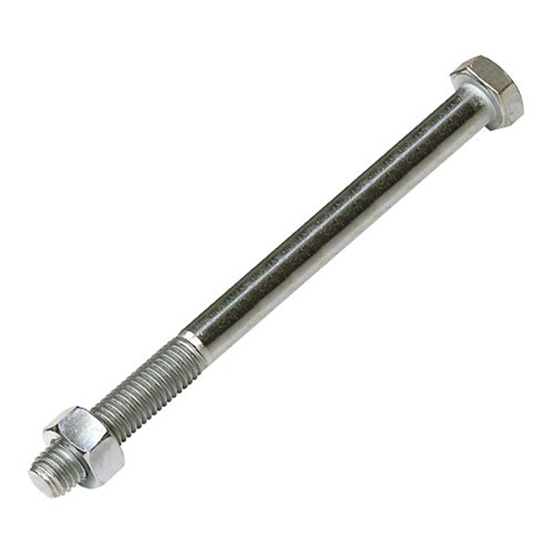M12 x 150 Plated High Tensile Bolt & Nut (Pk 5)