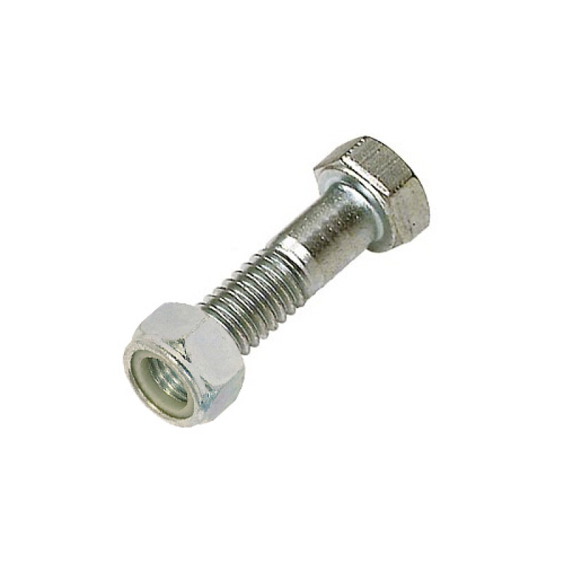 M20 x 70 Plated High Tensile Bolt & Lock Nut (Pk 10)