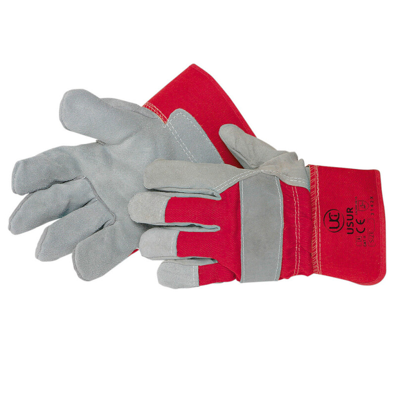 Leather Work Gloves, one size (Pk 5 pairs)