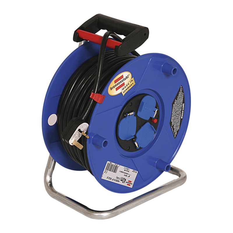 40m (131ft) Heavy Duty Cable Reel with safety cut-out, 230 volt