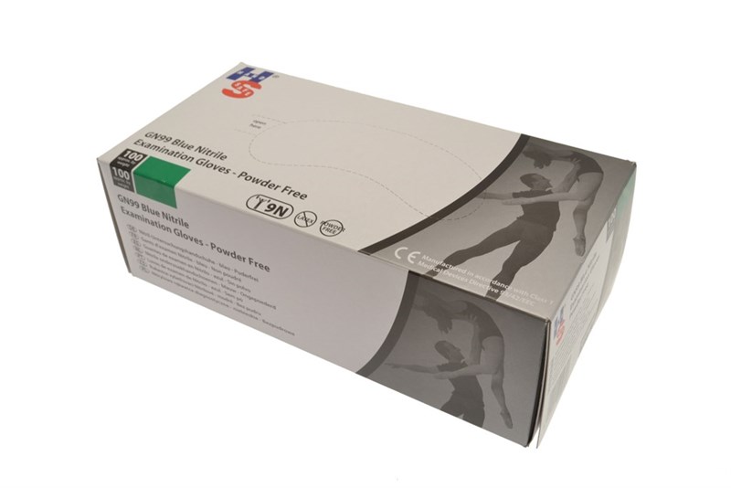 9 Newton Nitrile Gloves Extra Large  1 Box of 100