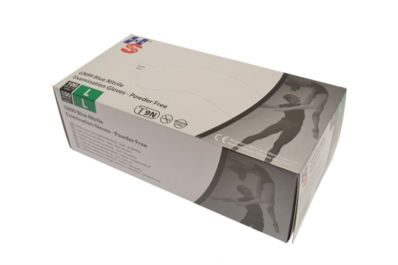 9 Newton Nitrile Gloves Large 1 Box of 100