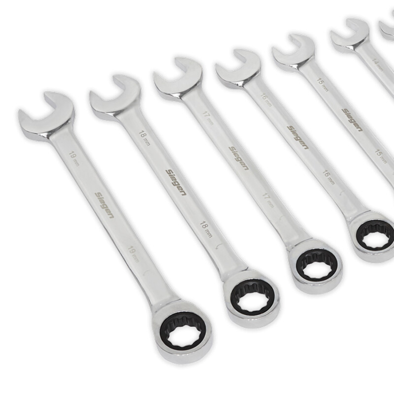 12 Piece Metric Combination Ratchet Ring Spanner/Wrench Set (S0634)