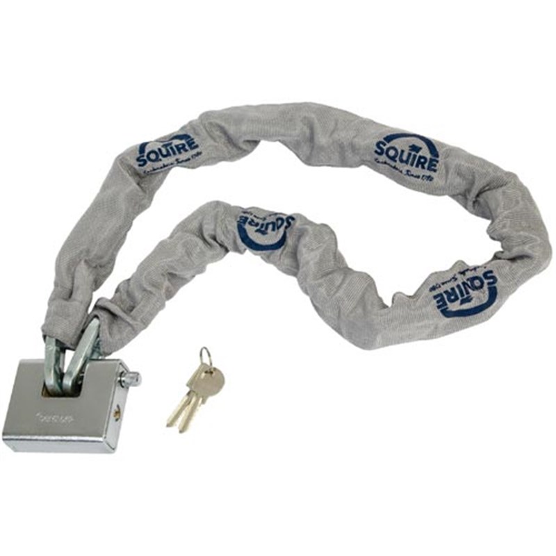 Squire 10mm x 1200mm Security Lock and Chain Kit