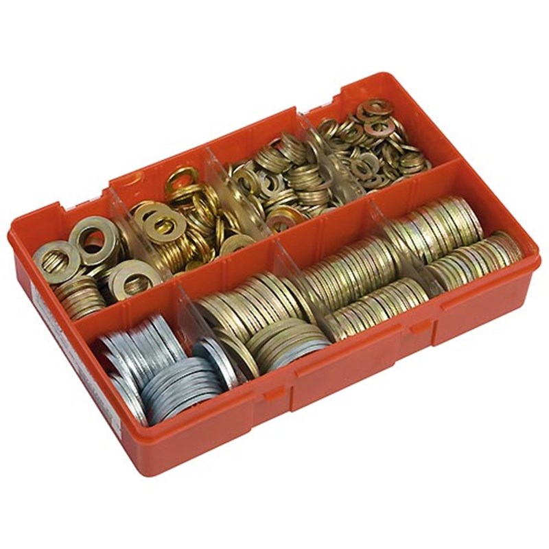Metric Bright Steel Flat Washers Selection Box