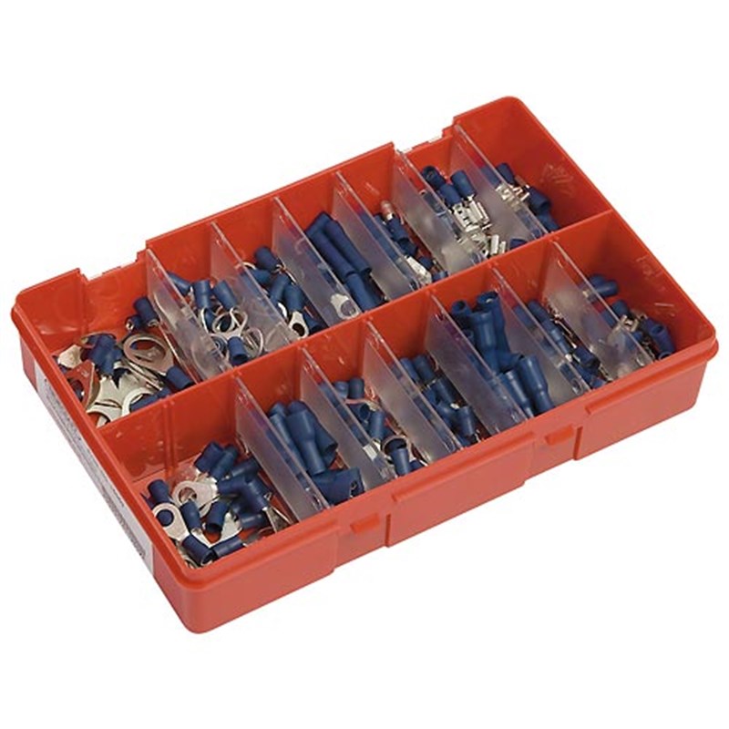 Blue Terminals and Connectors Selection Box (Qty 280)