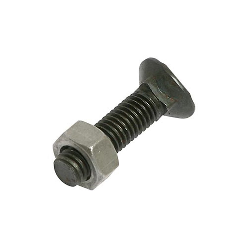 M10 x 40 Plated High Tensile Plough Bolt & Nut (Pk 10)