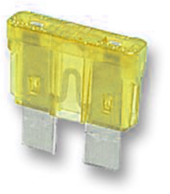 Blade Fuse, 20amp, Yellow (single)