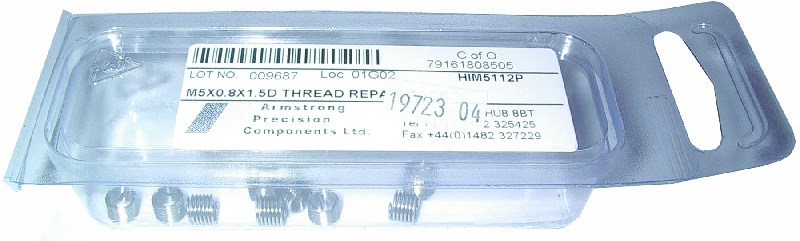 Armacoil Insert M5 X 0.8 Pk10