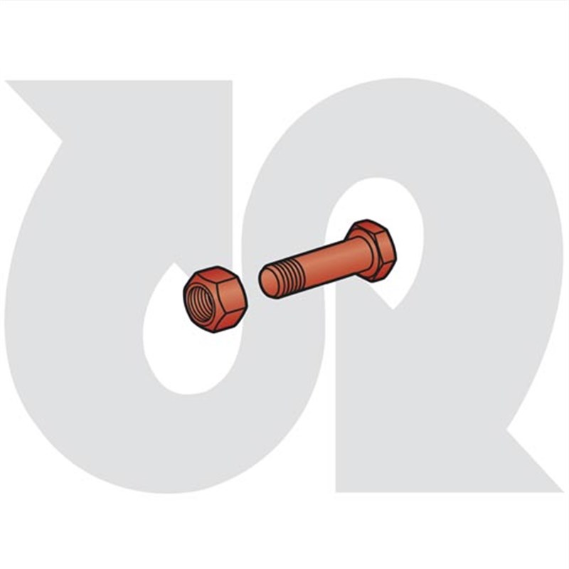 M12 x 40mm Bolt & Nut
