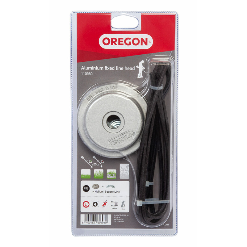 Aluminium Fixed Line Head with pre-cut Nylium® Line
