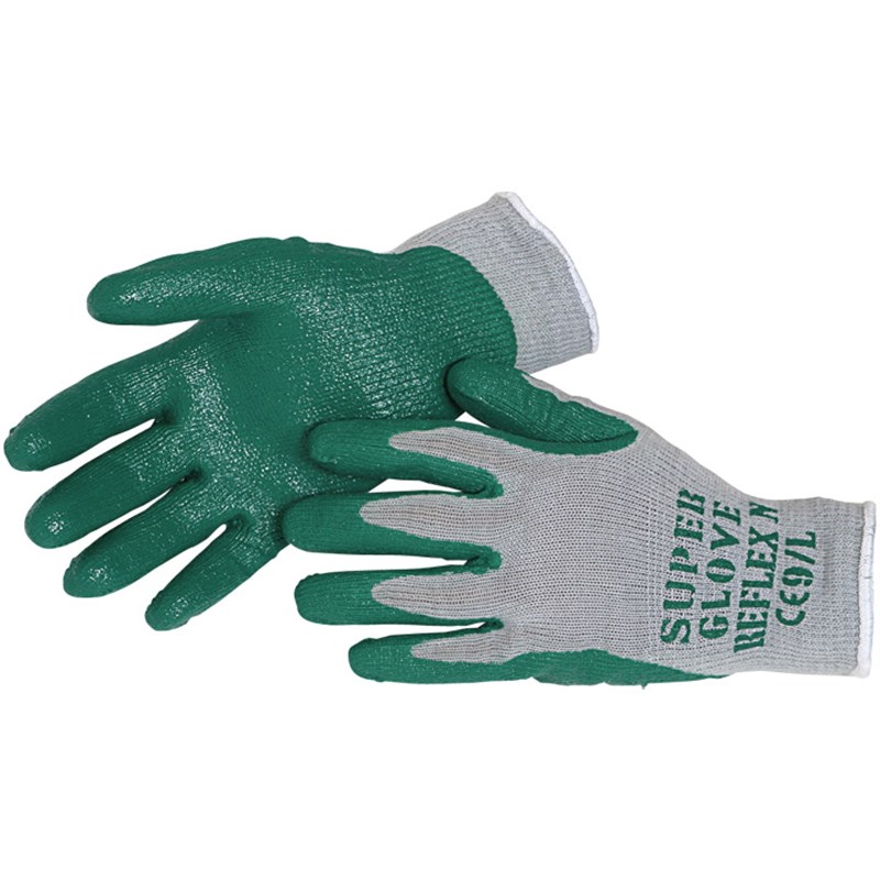 Reflex-N Nitrile Grip Gloves, size 10