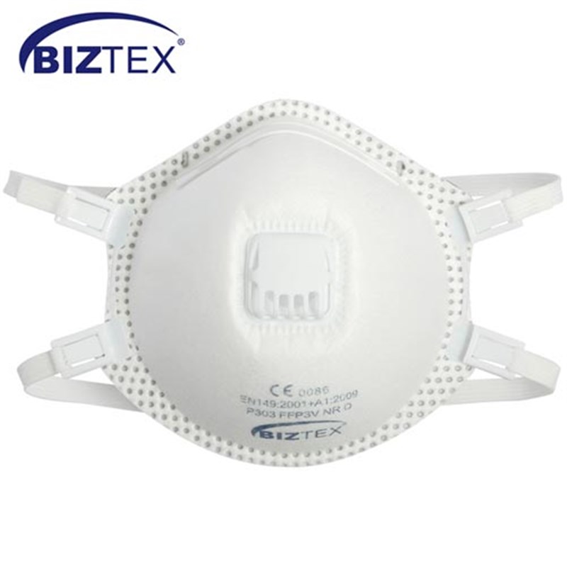 FFP3-V Biztex P303 Disposable Dust Mask with Valve (Pk 10)