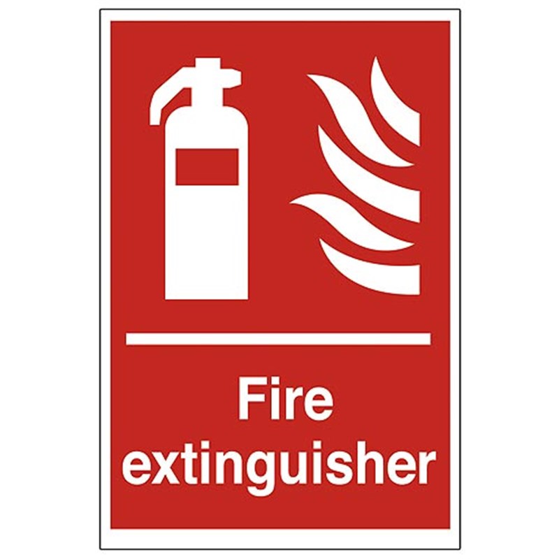 Fire Extinguisher Sign 200 x 300 x 1mm