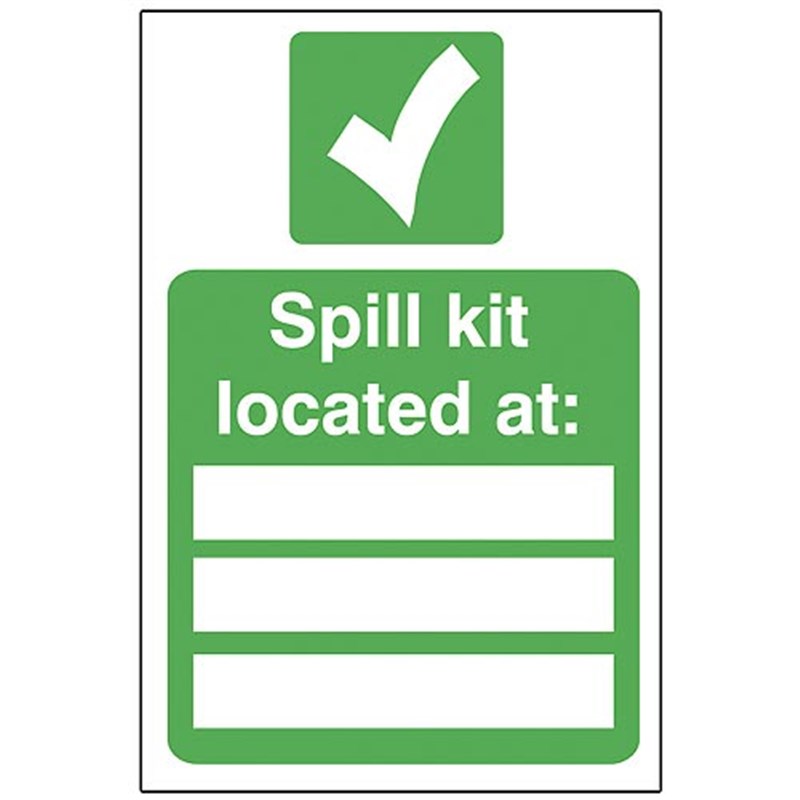 Spill Kit Sign 200 x 300 x 1mm