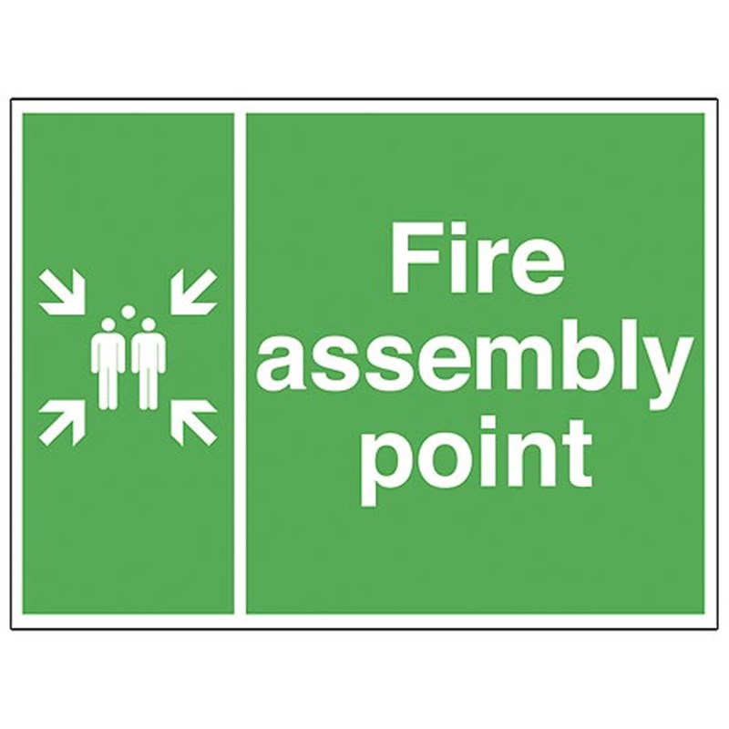 Fire Assembly Point Sign 400 x 300 x 3mm