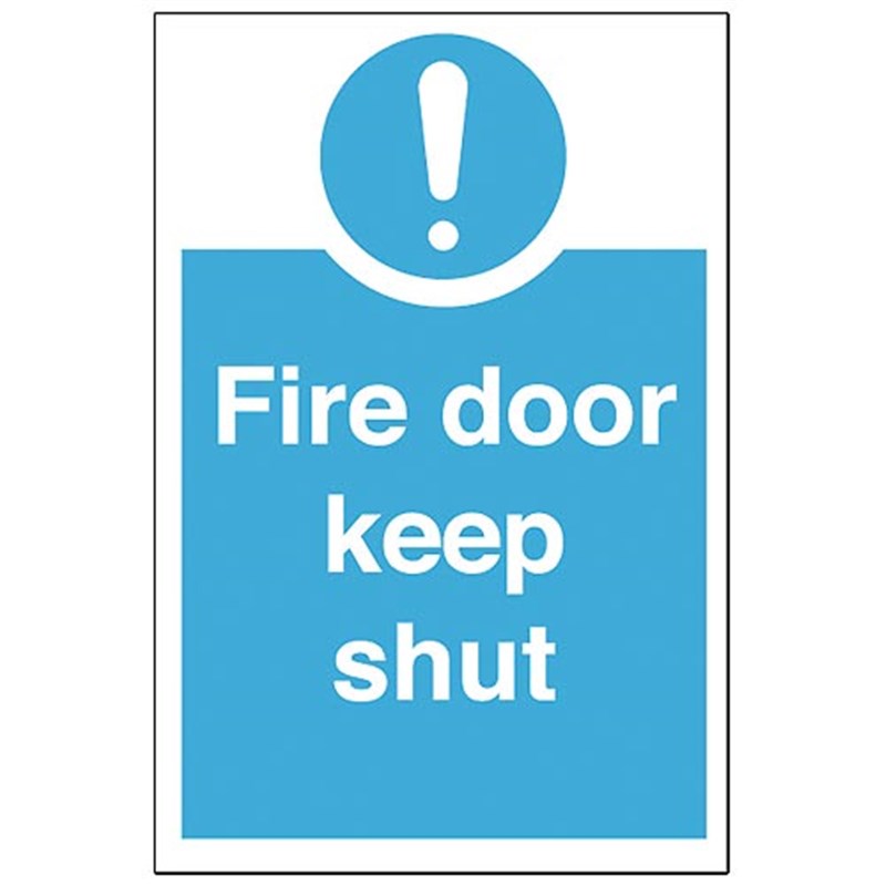 Fire Door Keep Shut Sign 100 x 150 x 1mm