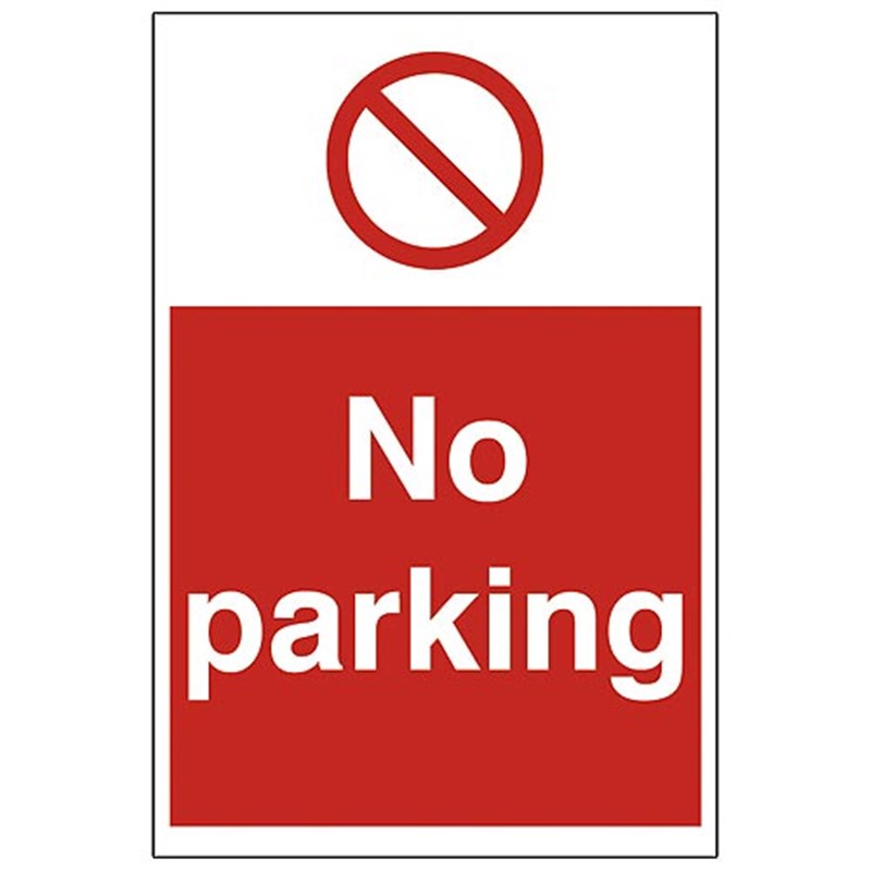 No Parking Sign 200 x 300 x 1mm