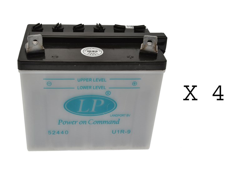 Non Sealed Battery - 12V / 24Amp - R/H Pos