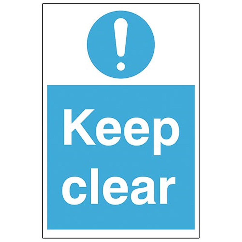 Keep Clear Sign 200 x 300 x 1mm