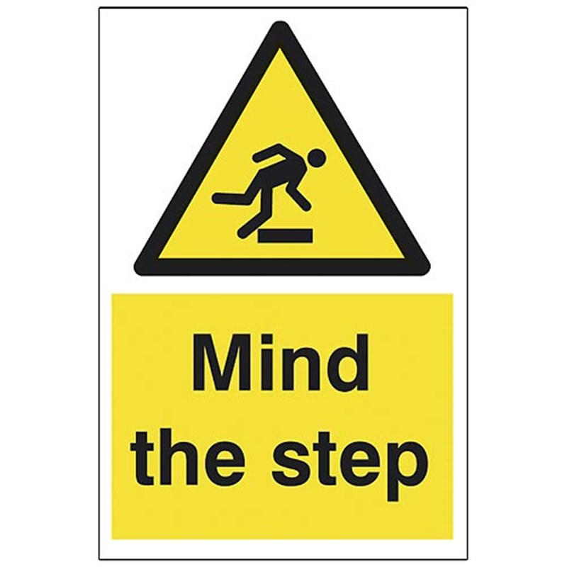 Mind The Step Sign 200 x 300 x 1mm