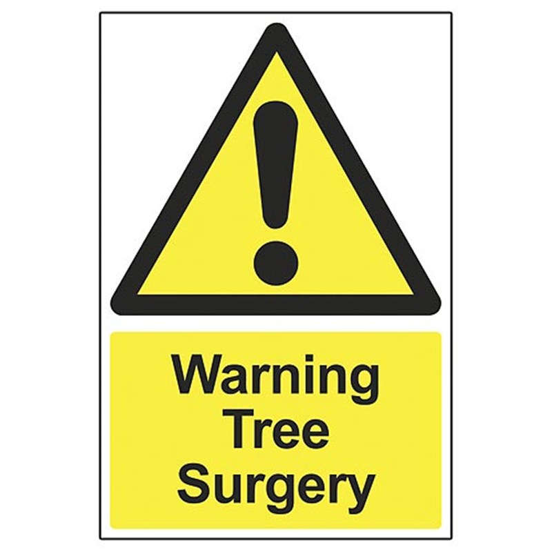 'Warning Tree Surgery' Safety Sign (400 x 600 x 4mm Correx)
