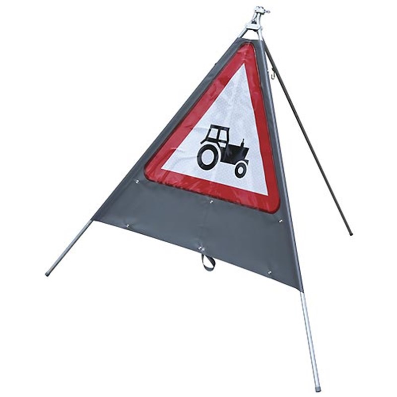 'Tractor' Road Sign (with plate provision)