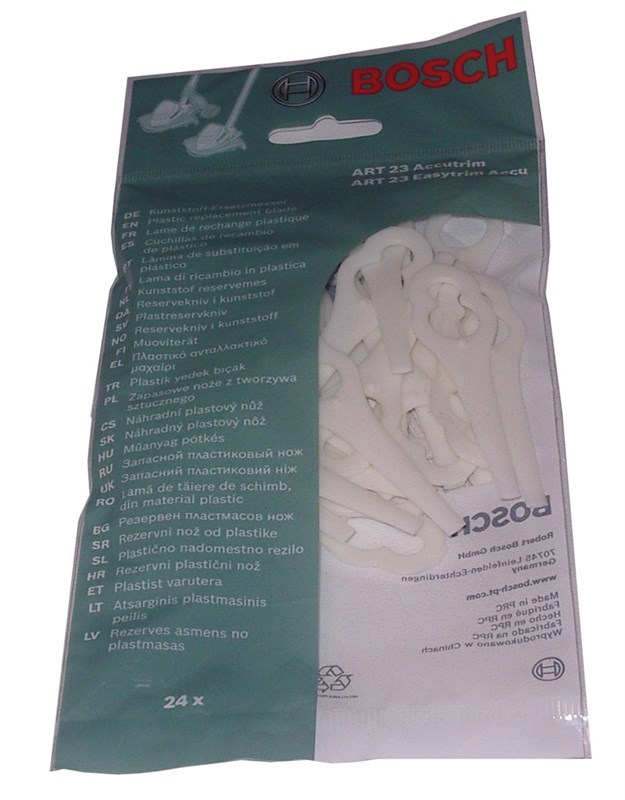 Bosch F016800177 ART 23 AccuTrim Plastic Safety Blades - Pack of 24
