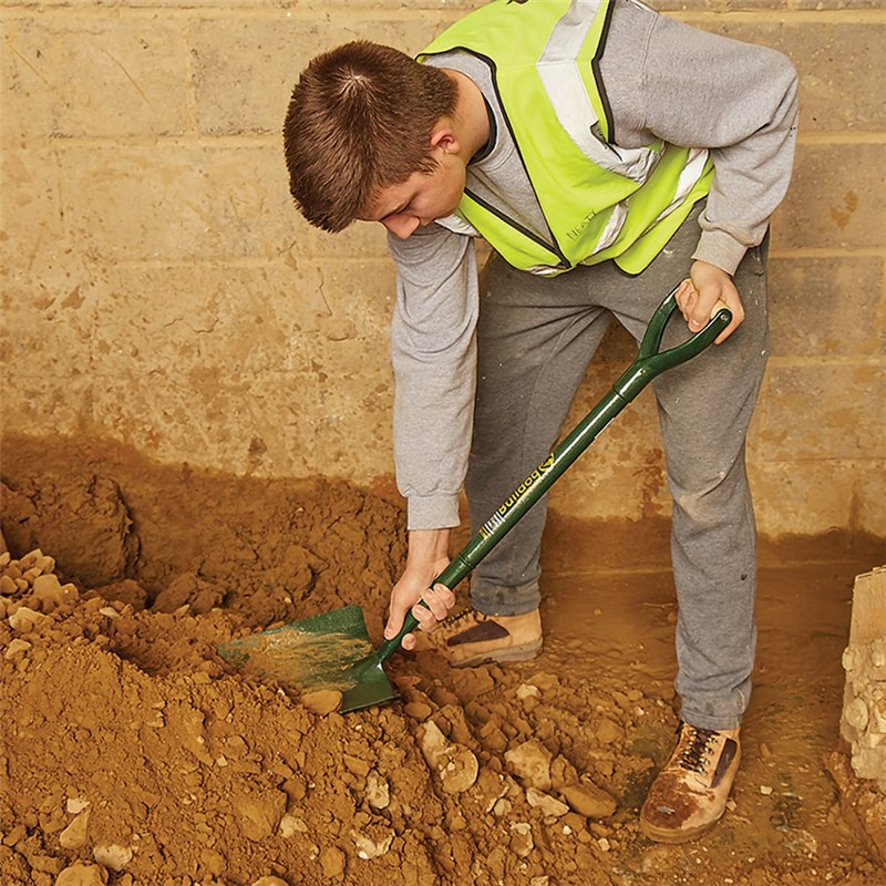 Bulldog Standard All Steel Square Mouth Shove, 28