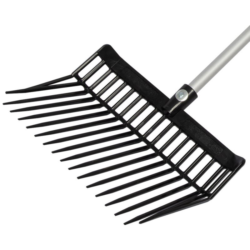 Lightweight Equestrian Stable/Leaf Fork, Alumnium Shaft with D-grip