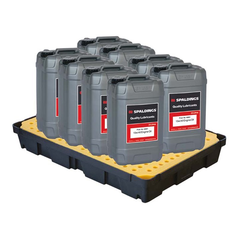 100 Litre Poly Spill Tray With Grid