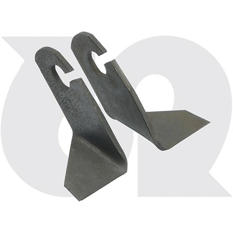 Standard Wing Blades, 73mm x 3mm Thick, Sharpened (RH & LH) 1 pair (to fit AMAZONE)