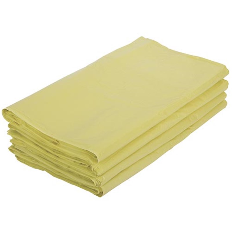 Yellow, 90 Litre Heavy Duty Dustbin Liners, 160 gauge (Pk 200)