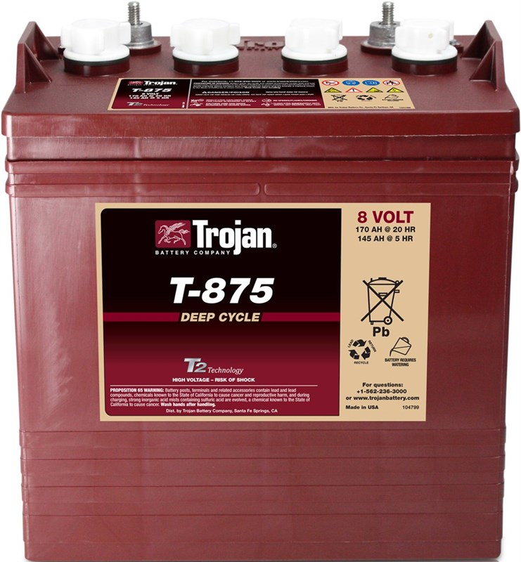 Trojan T875 LPT 8V Battery