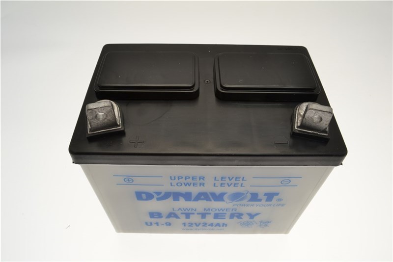 Hayter Non-sealed Battery, 12v 24amp, L/H pos