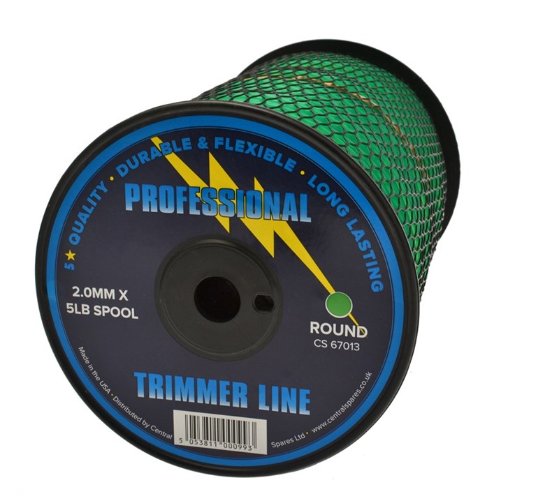 NYLON LINE - 2.0MM ROUND 5LB SPOOL 612M