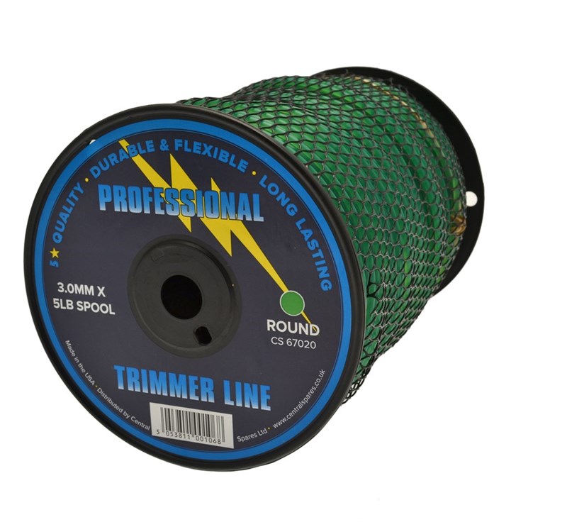 NYLON LINE - 3.0MM ROUND 5LB SPOOL 268M