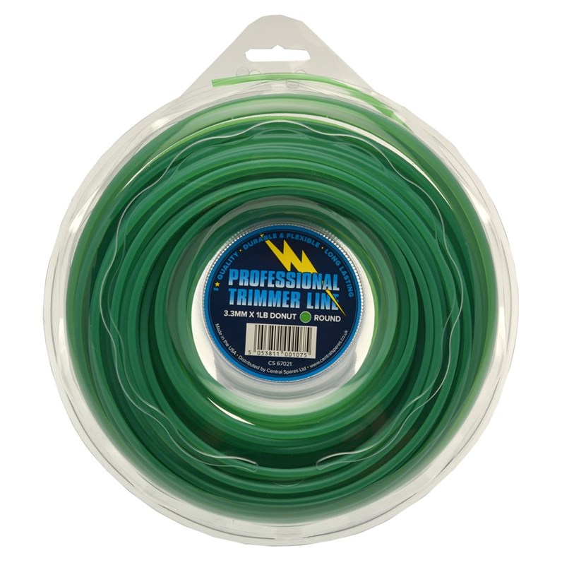 NYLON LINE - 3.3MM ROUND 1LB DONUT 45M