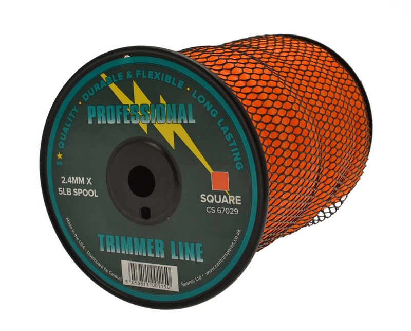 NYLON LINE - 2.4MM SQUARE 5LB SPOOL  434M