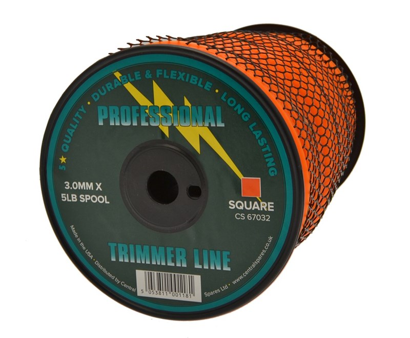 NYLON LINE - 3.0MM SQUARE 5LB SPOOL  268M
