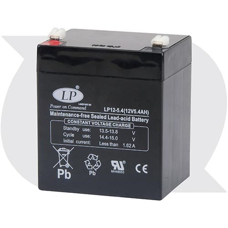 LP12-5.4 T1 Type 12v Landport Sealed Battery. AHR 5.4