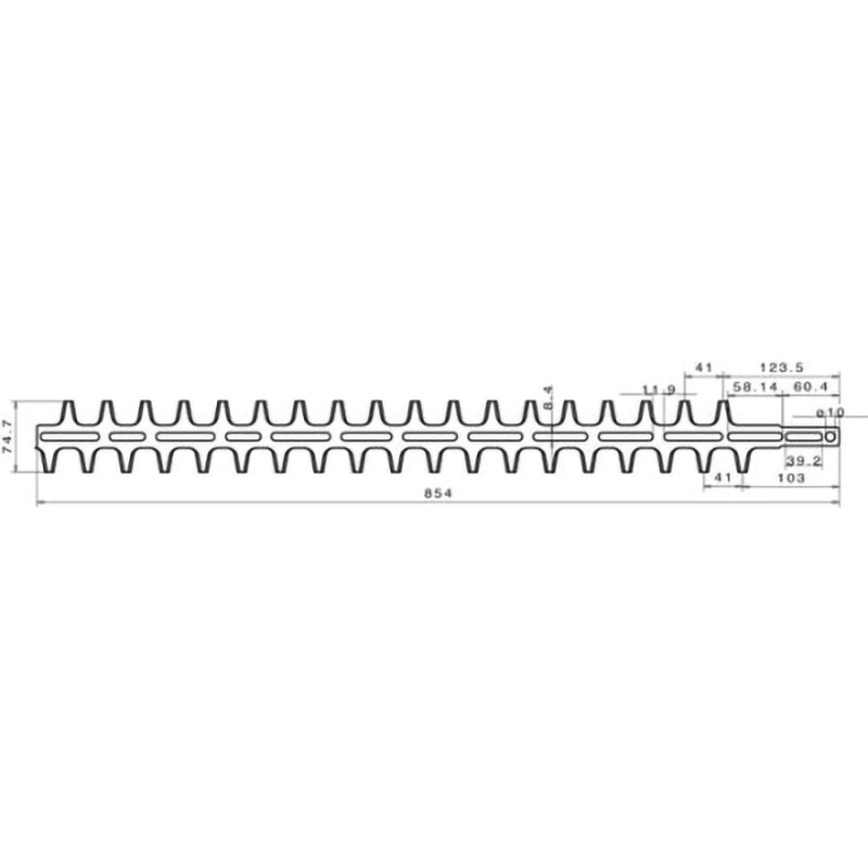 Universal Hedgetrimmer Blade, Double Sided